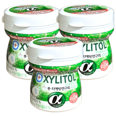 Lotte Confectionery 6000 xylitol alpha container x 3 pieces