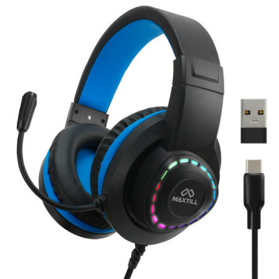 GM-HC10/Type-C/7.1 Ch./Gaming/Headset/RGB/LED/Headset/USB/Wired/PC Bang/Games/Computer