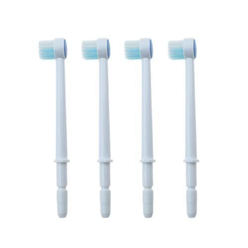 Replacement Dental Water Brush Heads Compatible with Waterpik Water Flossers Toothbrush and Oral Irrigators, 4-Pack