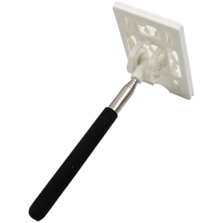 Telescopic Rod Card Holder, Parking Card Toll Rod, Adjustable Toll Card Holder,Vehicle Parking Swiping Reacher Grabber Tool Car Parking Contactless Payment RodWhite