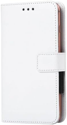 Leather Shell for Leica Leitzphone Powered Protective Cover, Holster Stand Case, Wallet Phone case with[Cash and Card Slots],Magnetic Cover for (6,9") - White-XHDSXT