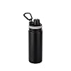 Tantitonia Black Stainless Steel Water Bottle 530ml Jar 13448s