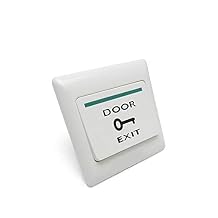 Olideauto Door Exit Button Switch, Push Button for Door Access Control,Wall Switches for Garage Door Opener Open