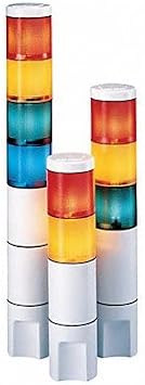 Federal Signal Microstat, 2-high, 120VAC, Amber/red