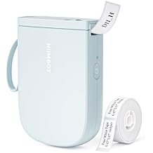 NIIMBOT 300 DPI D11 Label Maker Machine with 1 Tape, Mini Portable Label Printer, Bluetooth Thermal Label Printer Sticker Labeler for Office Home Kitchen School Organization, Blue
