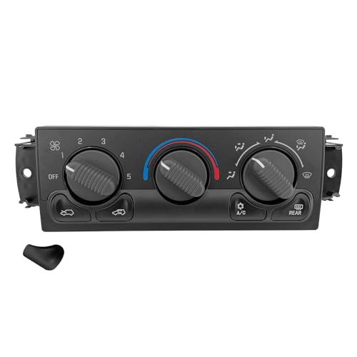 599-218 Climate Control Moduel for 1999-2002 Chevy Silverado G-M-C Sierra 1500 2500 3500 Yukon, 2000-2002 Chevy Suburban HVAC Climate Control Panel Switch Heater AC Control