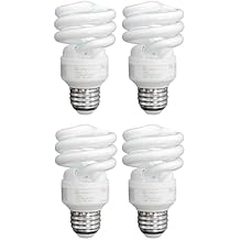 Xtricity Compact Fluorescent Light Bulbs T2 Spiral, E26 Base, 23W (100W Equivalent), 5000k Daylight, 1520 Lumens, CFL, 120V - UL Listed, (4 Pack)