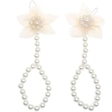 Infant Barefoot Sandals Shoes Newborn Pearl Baby Beaded Foot Bands Jewelry Baby Girl Foot Flowers Kids Beach Sandal Anklet