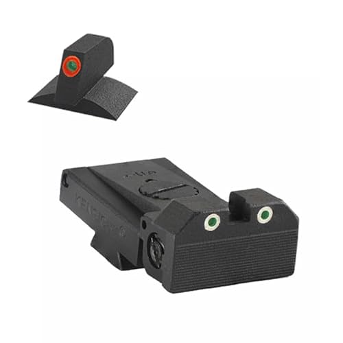 LPA TRT Contoured Tritium Adjustable Rear Night Sight, Orange, 980-255 980255