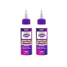 Hair Glue Wonder Weave Bond Hair Bond Glue Clear by EBIN NEW YORK Quick Dry Bonding Adhesive for Weaves & Extensions Strong Hold, Long Lasting Wear Gift Set (2 Pack)