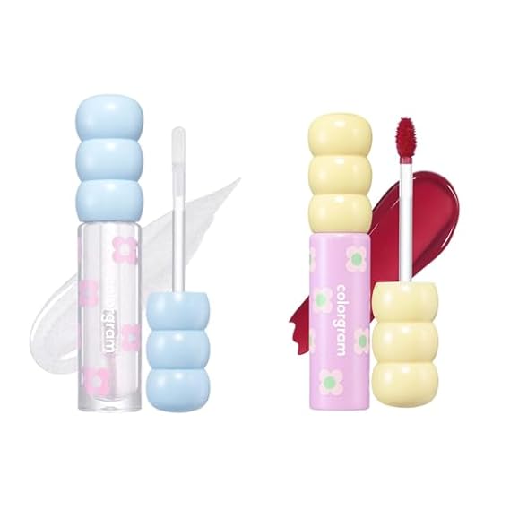 COLORGRAM Fruity Glass Tint Pearl Gloss Fruity Glass Tint 08 Lovely Raspberry Bundle