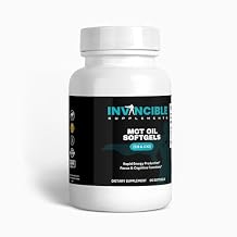 Premium MCT Oil Softgels C8 C10 | Brain & Energy Boost | Non-GMO, Lab Tested, 1100mg Caprylic Acid, Keto Friendly Supplement