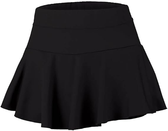 Ion Cheer Athletic Flutter Skort | Casual High Waisted Skirt for Cheer, Tennis, and Sports