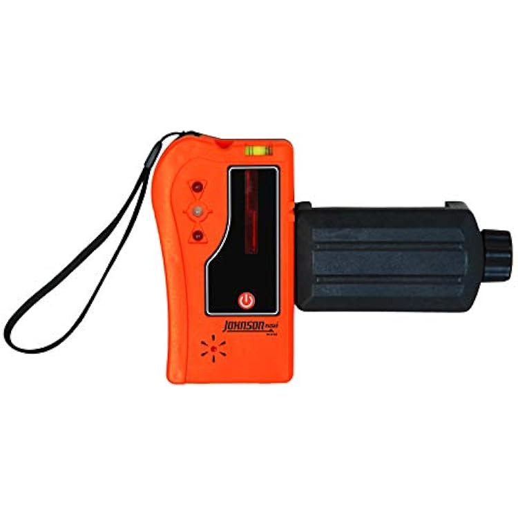 Johnson Level & Tool 40-6705 One-Sided Laser Detector wClamp for Red Beam Rotating Lasers, 4.50 x 2.50 , Red Beam, 1 Laser Detector