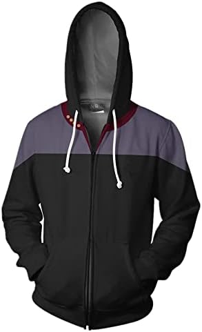 Anime Costume Hoodie for Women Men Movie Hero 3D Print Zip Up Jacket Halloween Cosplay Hoodies