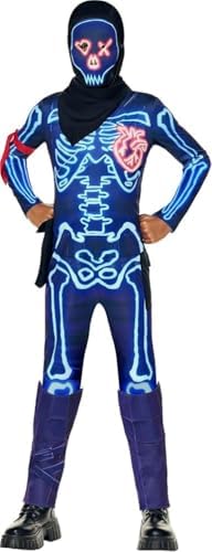 InSpirit Designs Fortnite Skull Party Trooper Costume | Officially Licensed | Halloween Outfit| Fortnite Gamer