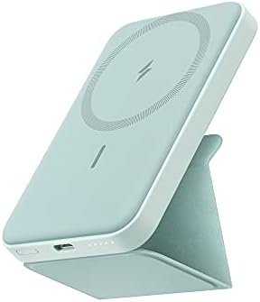 Anker Magnetic Battery MagGo, 5K Foldable Magnetic Wireless Portable Charger and USB-C for iPhone 1515 Plus15 Pro15 Pro Max, iPhone 1413 Series Buds Green