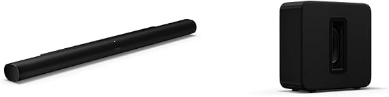 Bundle Purchase Sonos Arc Ultra Premium Sound Bar + Premium Wireless Subwoofer Sub 4 Sub-4 Black Set