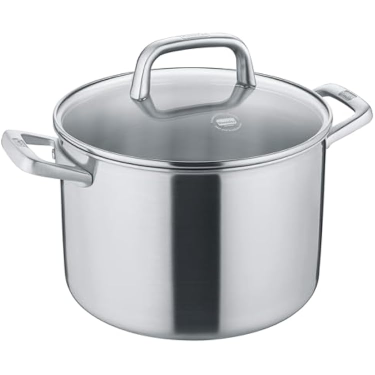 Berndes Tricion Resist 24 cm Cooking Pot with Lid 7.5 L Volume Suitable for All Hobs Including Induction Non-Stick Coating