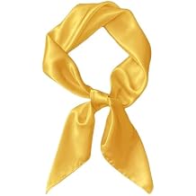 Women Satin Scarf, Satin Hair Bandanas Square Stain Scarf Vintage Head Scarves for Women