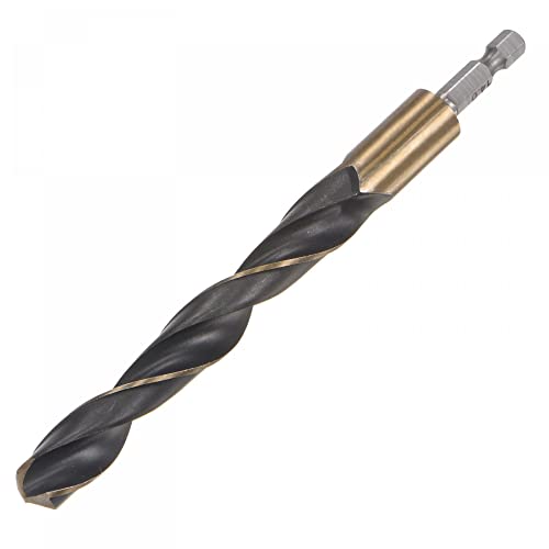 uxcell High Speed Steel Hex Shank Twist Drill Bit, 14mm Drilling Dia with 14 Inch Hex Shank 156mm Length
