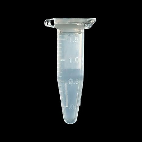 1260-06-200LF Posi-Click Large Cap Micro centrifuge Tubes, Easy-Open, Yellow, 1.7ml Capacity, Pack of 500