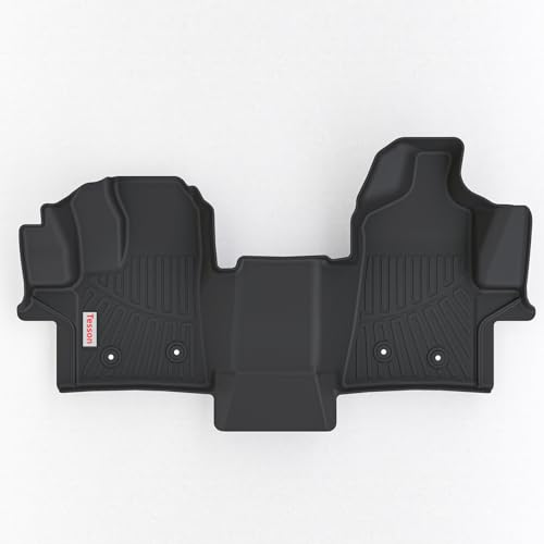 Tesson Floor Mats Front Liner Custom Fit for 2022-2025 2026 Ford Transit All Models wVinyl Floors,Heavy Duty Slush TPE All Weather Ford Transit Front Accessories 1st Row Floor Liner - 1PCS