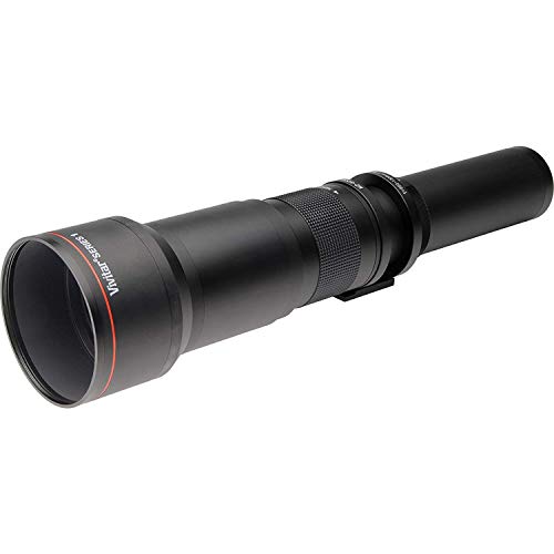 Long-Range 650mm-1300mm f8 Telephoto Zoom Lens for Nikon D3100, D3200, D3300, D3400, D5100, D5200, D5300, D5500, D5600, D7000, D7100, D7200, D300, D300s, D600, D610, D700, D750, D800, D810 Cameras