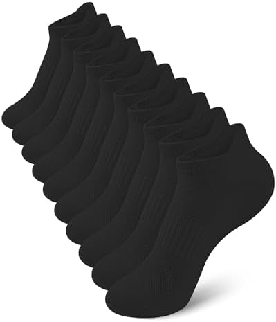 10 Pairs Kids Socks for Boys Girls Low Cut Athletic Ankle Socks Half Cushioned Crew Cotton No Show Socks