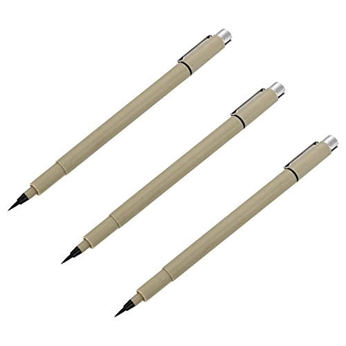 3pcs Freehand Pen Fine Point Markers Pens Marker Pen Hook Line Pen Animation Design Pen Ink Drawing Drawing Stroke Pen Students Supply Highlight Markers
