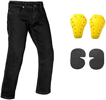 City Rider Mens CE Armored Motorcycle Classic Black Jeans
