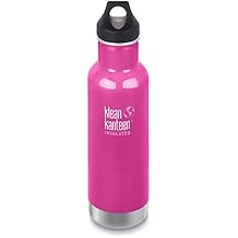 Klean Kanteen Adult Classic Vacuum Insulated with Loop Cap Drinking Bottle, Wild Orchid, M