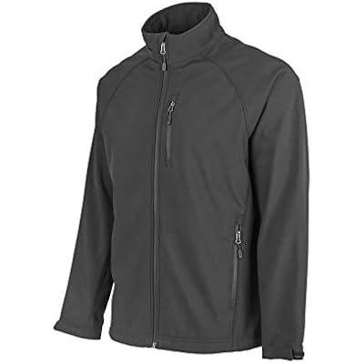 LA Police Gear Operator Mens Soft Shell Jacket with Chest Pocket, Micro Fleece Soft Shell Zipper Jacket for Men