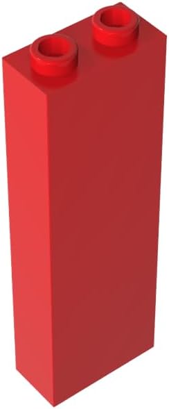 Gobricks GDS-740 2454 46212 Brick 1x2x5 Without Side Supports, Red, 50 pcs