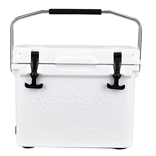Remington Rotomolded Cooler, Insulated Hard Ice Chest, Durable Cooler with Heavy Duty Rubber Latches & O-Ring Barrier for Air Tight Seal