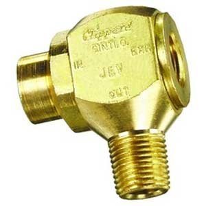 Clippard JEV-F2M2 J-Series Quick Exhaust Valve, 90 Degree Orientation, 1/8" NPT Male Thread
