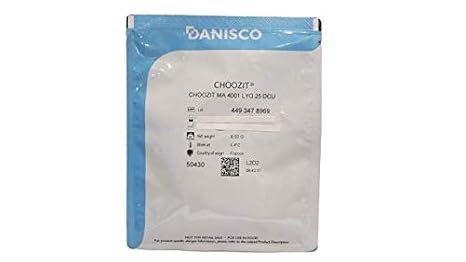 Danisco MA4001 or MA4002 (rotation cultures), 25 DCU (for traditional farmhouse taste to cheese)