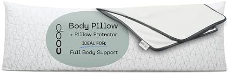 Coop Body Pillow and Body Pillow Protector Bundle