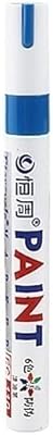 13612Pcs Colorful Permanent Paint Marker Waterproof White Markers Tire Tread Rubber Fabric Paint Metal Paint Marker Pens1pc blue
