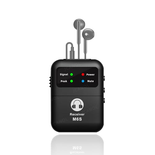 Stereo Wireless in-Ear Monitor System 2.4G Wireless IEM System Stage Monitor with 90 Rotate Transmitter Beltpack Receiver 164ft for Studio, Band One Receiver