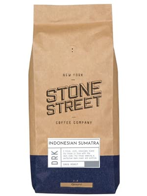 Stone Street Sumatra Gayo Mountain Ground Coffee, Dark Roast, 2 Lb