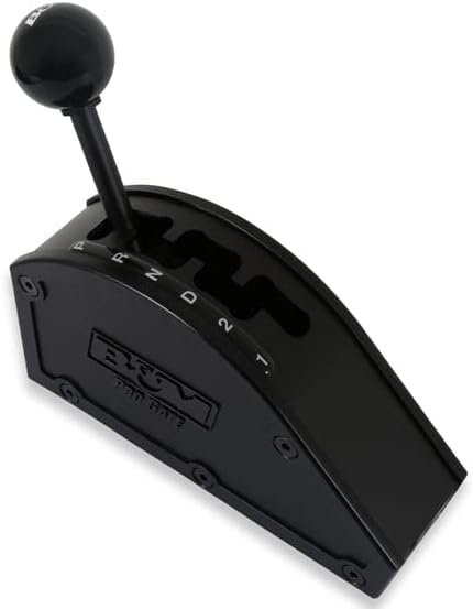 New B&m Automatic Shifter,pro Gate,black Finish,rear-exit Cable,forward Shift Pattern,compatible With 3 & 4-speed Hrysler & Frd Automatic Transmissions