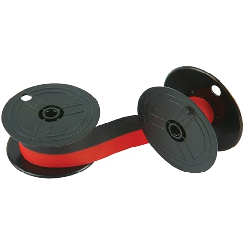11216 Universal Twin Spool Calculator Ribbon, 6-Pack,Blackred