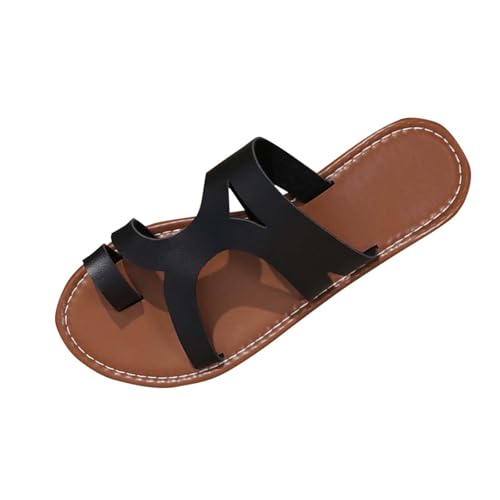 Womens Summer Slides Sandals 2025 Casual Fashion Comfort Flat Sandals Ladies Lightweight Orthotic Slip on Sandal New