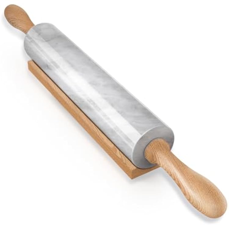 Koville Marble Rolling Pin, Non-Stick African Stone Polished Dough Roller, Pasta, Dumpling, Ravioli, Fondant, Pie Crust, Kitchen Baking Pastry ToolsNamib Fantasy