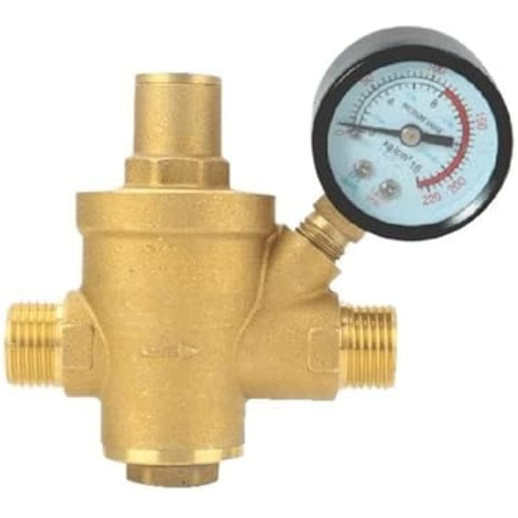 Brass Water Pressure Regulator Valves Witht Pressure Gauge Pressure Maintaining Valve Water Pressure Reducing Valve DN15-DN40DN40
