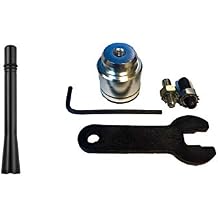 4" Antenna MAST Black + Radio Antenna Base Repair Kit for GMC Chevy and Buick Cadillac Cars & Trucks
