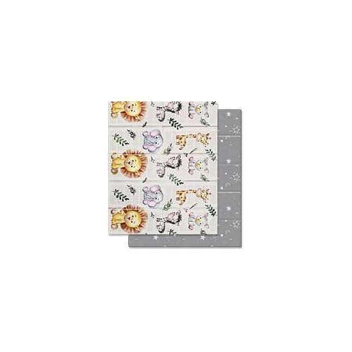 Baby Play Mat, 79 x 71 Inch Foldable Play Mats for Babies and Toddlers, Waterproof & Anti-Slip Portable Baby Floor Mat for Baby Playpen, Baby Mat for Floor with Travel Bag