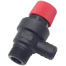 Safety Pressure Relief Valve Compatible with Buderus and Sieger GB172 14-24 GB182 Boilers Black