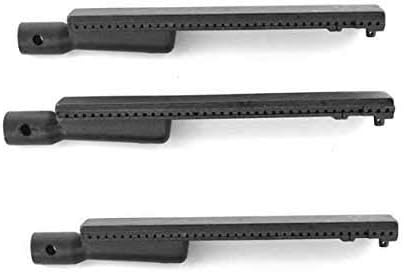 3 Pack Cast-Iron Grill Burner for Sams Member Mark REGAL04 CLP, Barbeques Galor 3BENDLP, Grand Hall REGAL 04 CLP, Members Mark REGAL04CLP and Patio Chef SS54 Gas Models